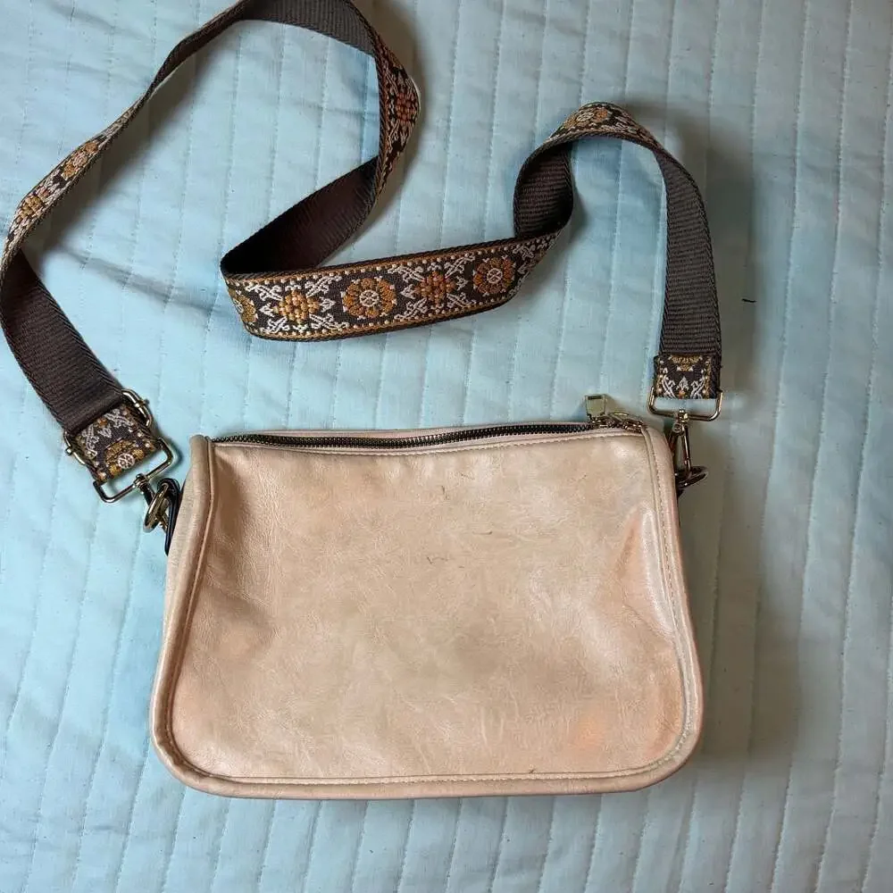 PU Leather Retro Women's Bucket Bag, Crossbody Bag, Wide Strap Hobo Bag, Suitabl
